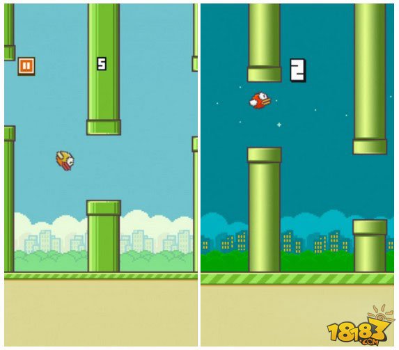 自虐神作《Flappy Bird》更新 加入夜间主题